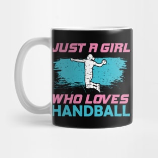 European Handball Girl Team Player Gift Mug